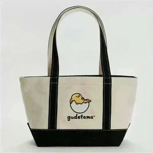 NWT BAGGU X Gudetama small heavyweight canvas tote bag